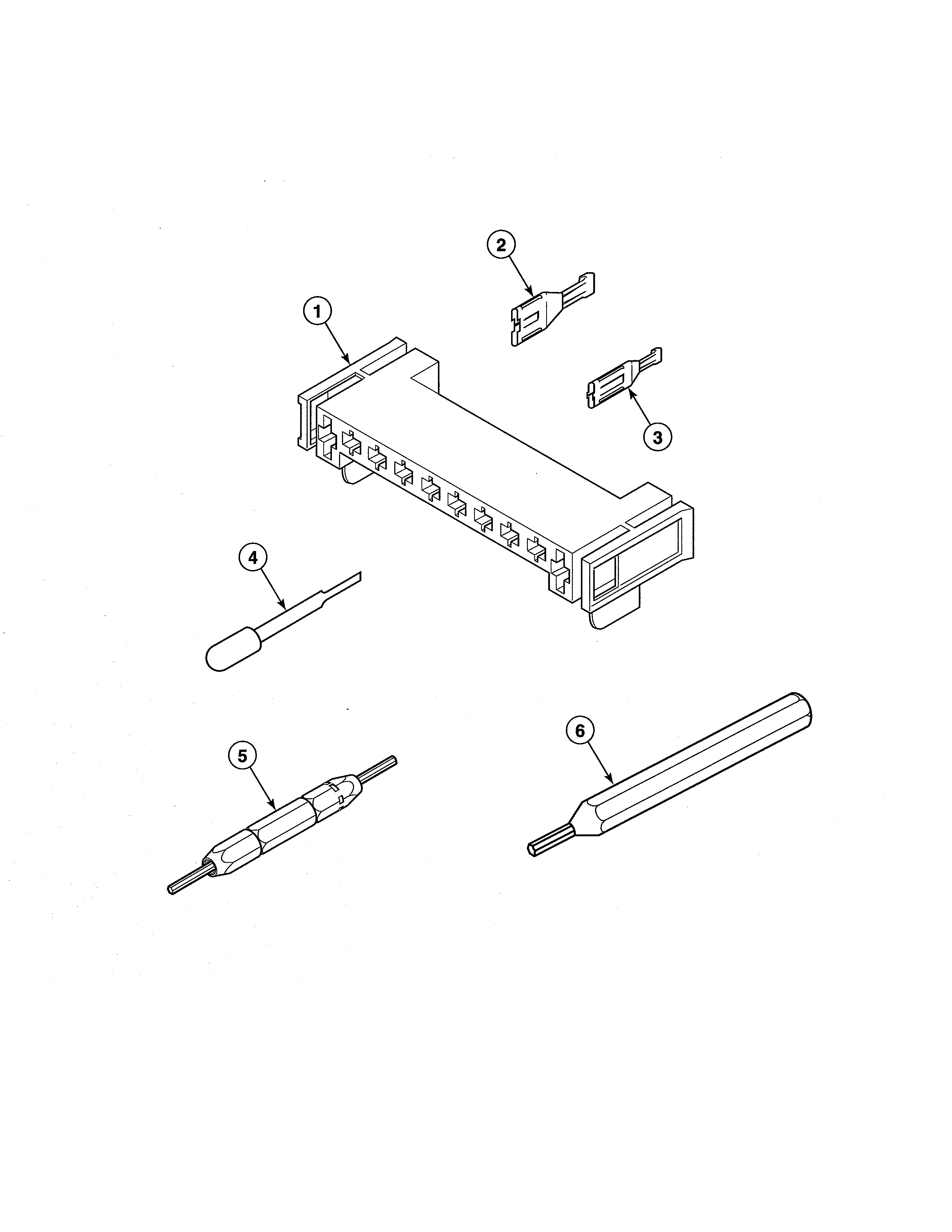 Dryer motor connection block/terminal extractor tools