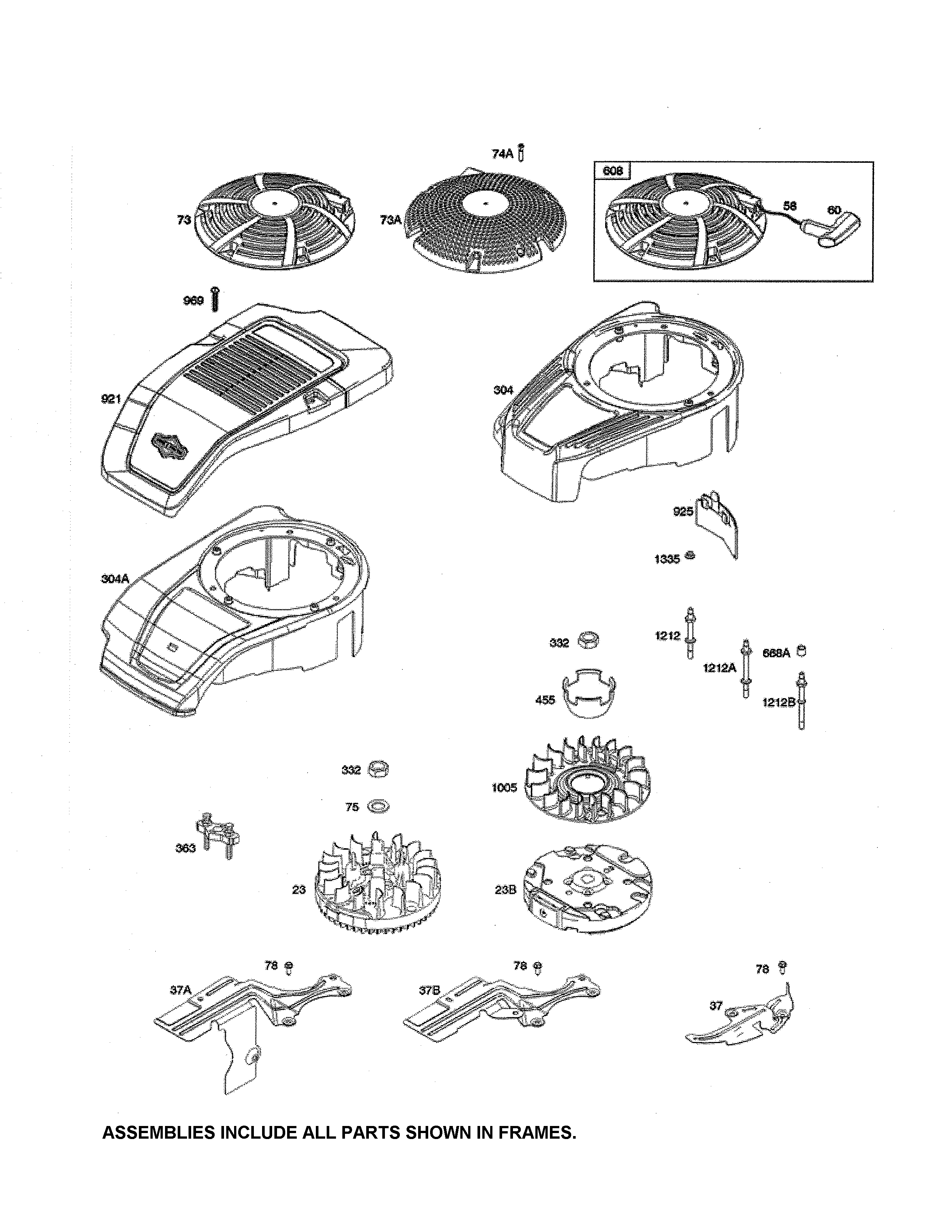 FLYWHEEL/REWIND STARTER