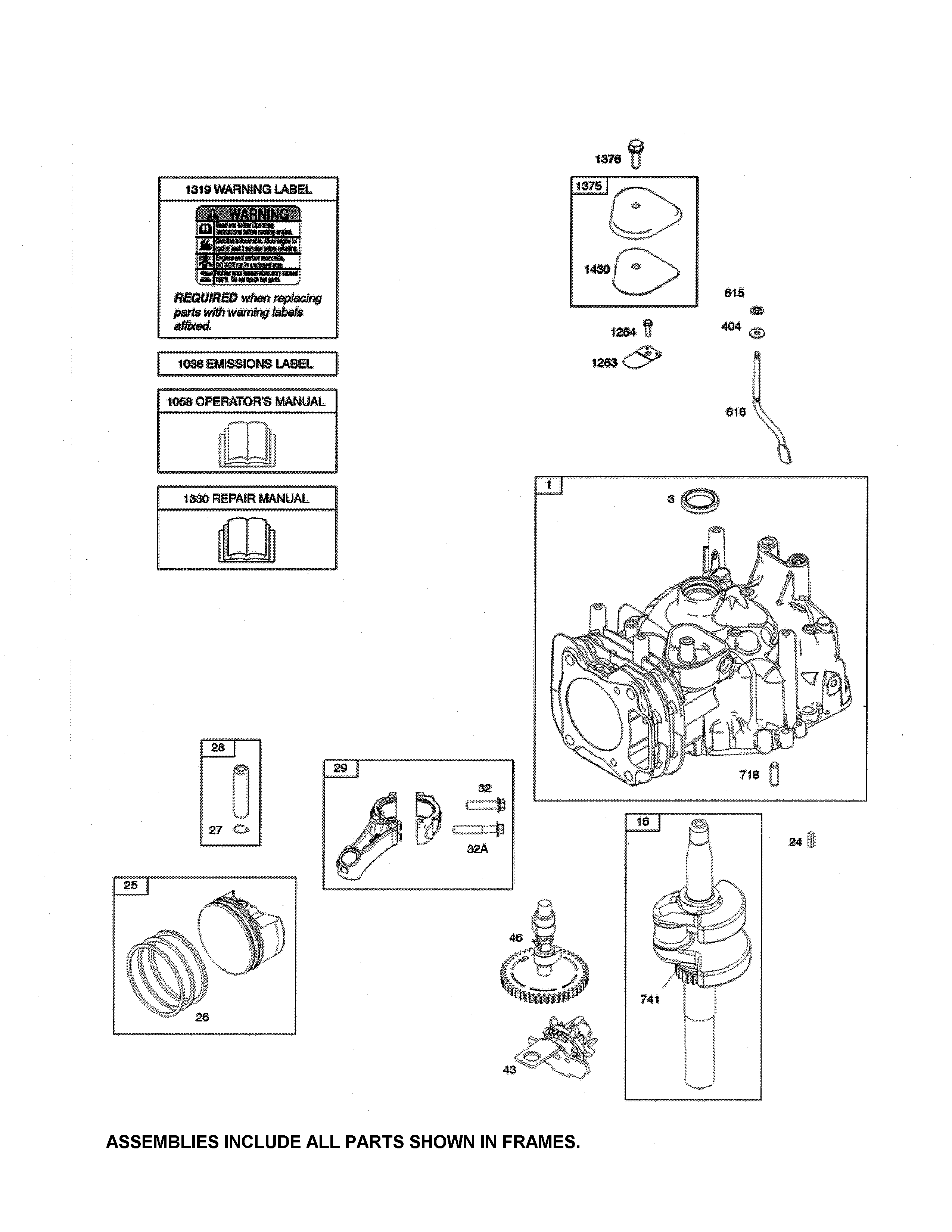 Cylinder/crankshaft