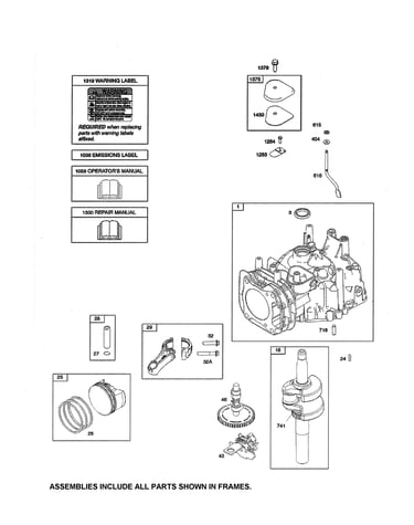 Cylinder/crankshaft