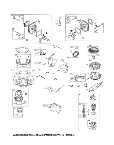 Head cylinder/motor-starter