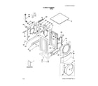 Kenmore Elite 11047892700 top & cabinet diagram