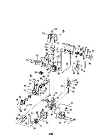 Cylinder/crankcase/muffler