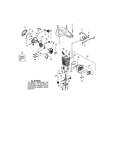Shield/cylinder/muffler