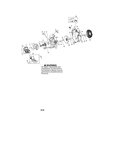 Scroll/impeller/fuel tank