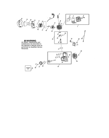 Cylinder/muffler/crankcase