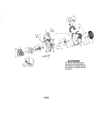 Scroll/impeller/fuel tank