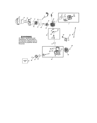 Muffler/cylinder/crankcase