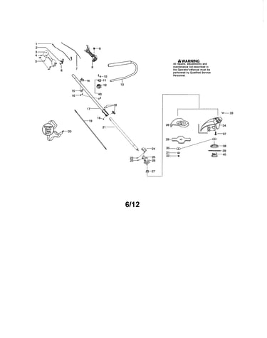 Handle/drive shaft/shield