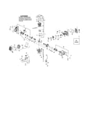 Cylinder/fuel tank/muffler