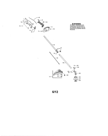 Drive shaft/handle/shield