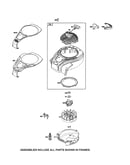 Rewind starter/blower housing