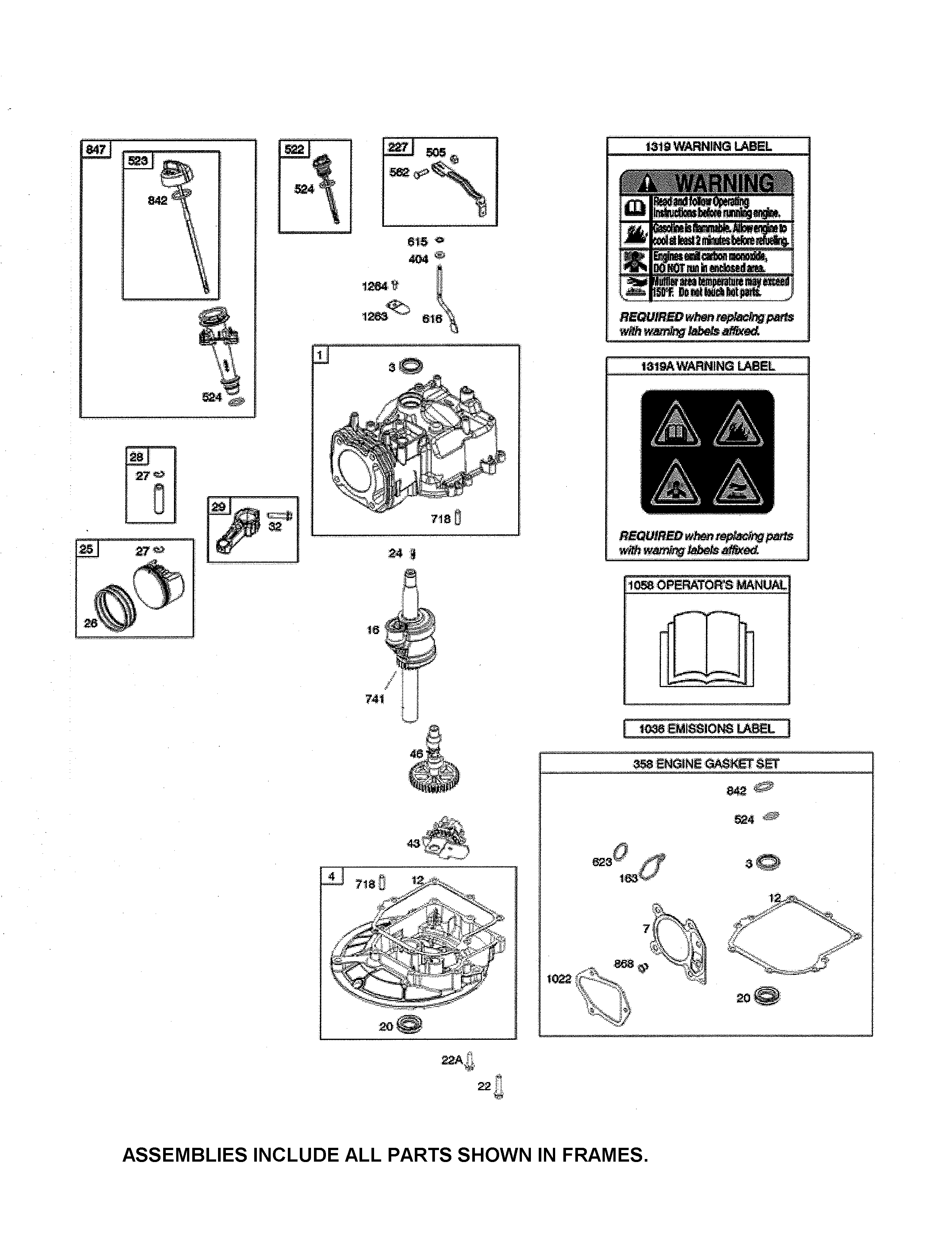 Cylinder/crankshaft/crankcase
