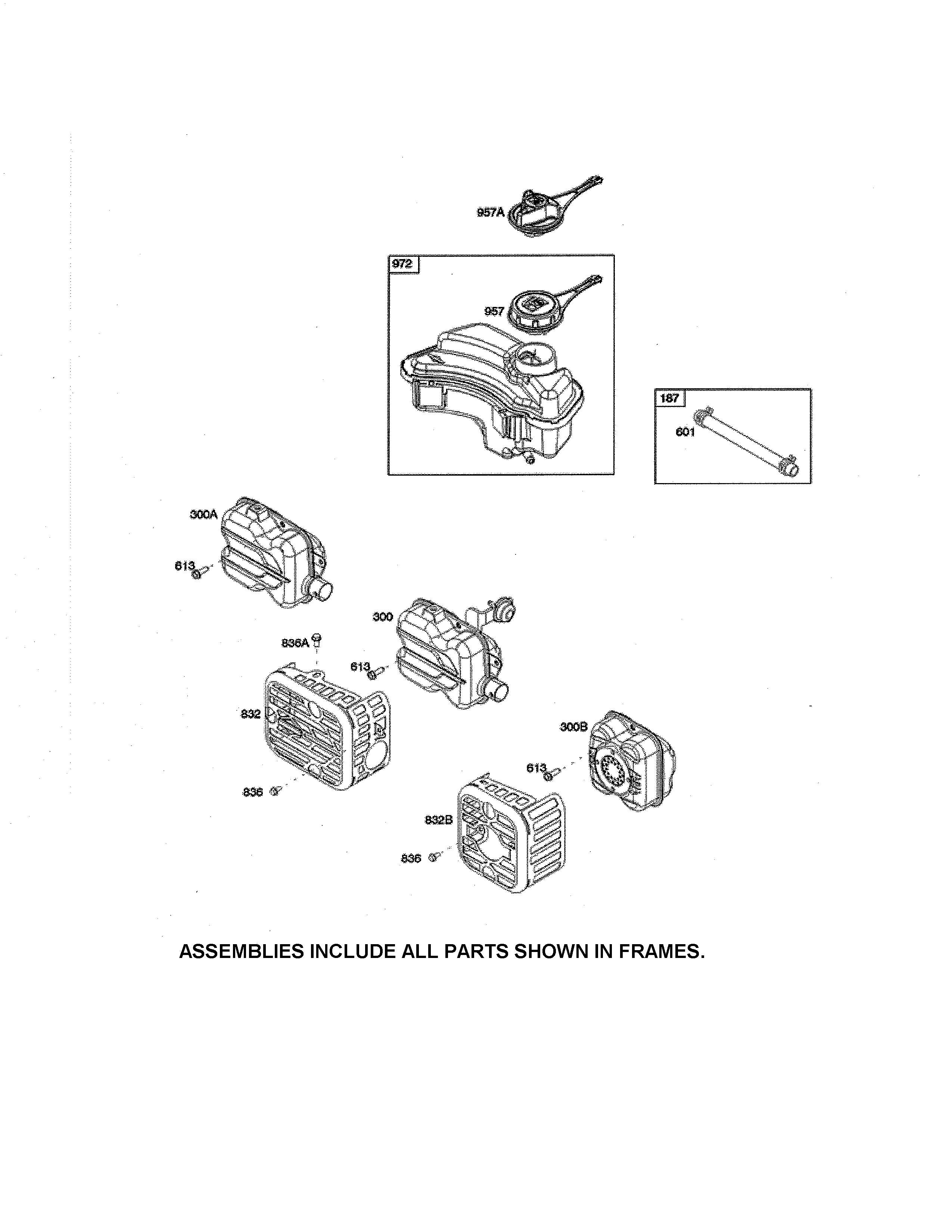 Exhaust system/fuel supply