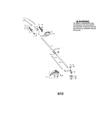 Handle/drive shaft/shield