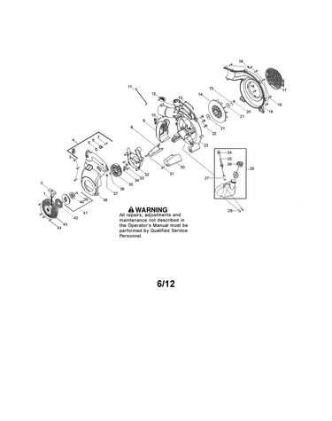 Scroll/impeller/fuel tank
