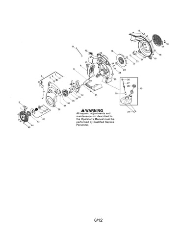 Scroll/impeller/fuel tank