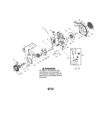 Scroll/impeller/fuel tank