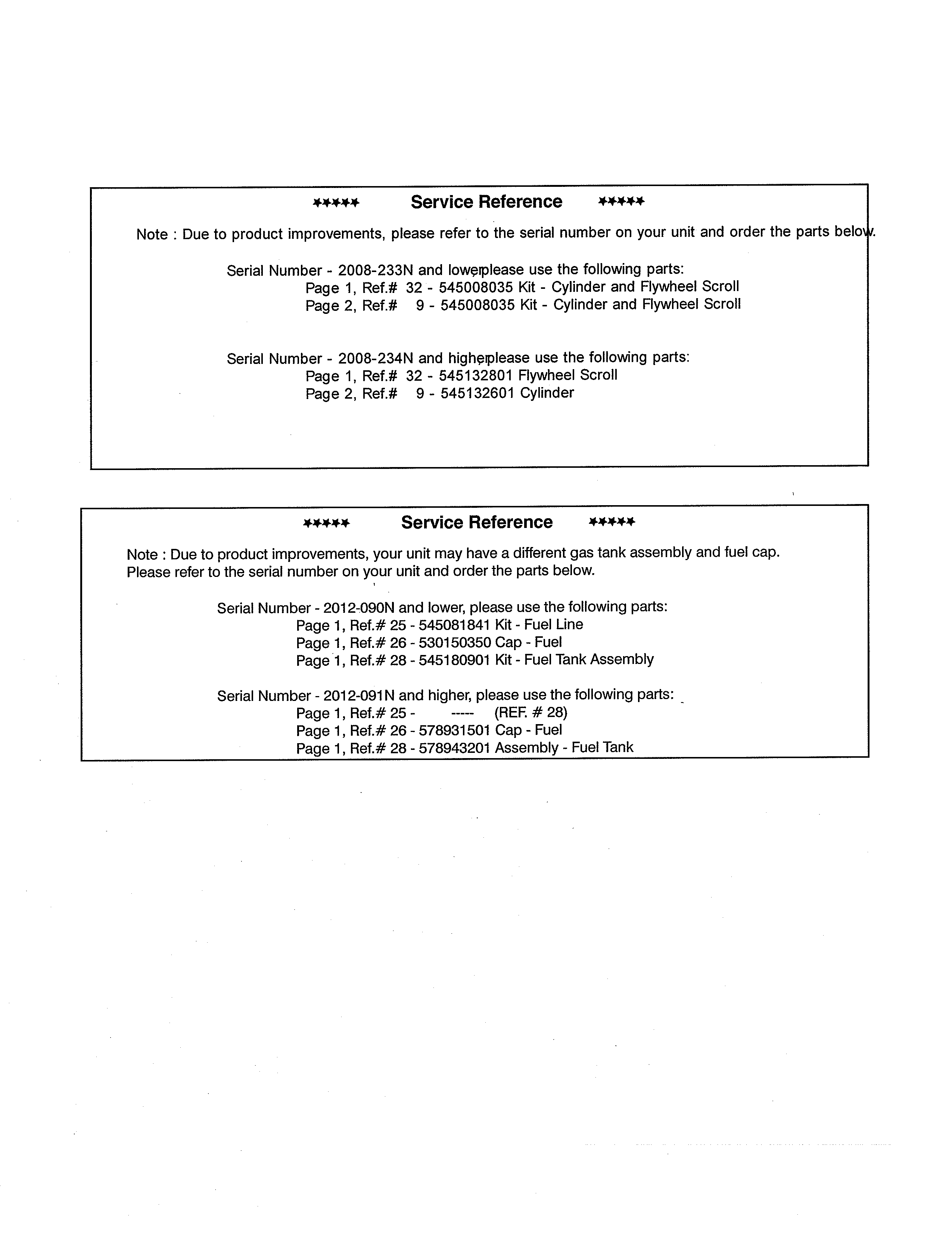 SERVICE REFERENCE