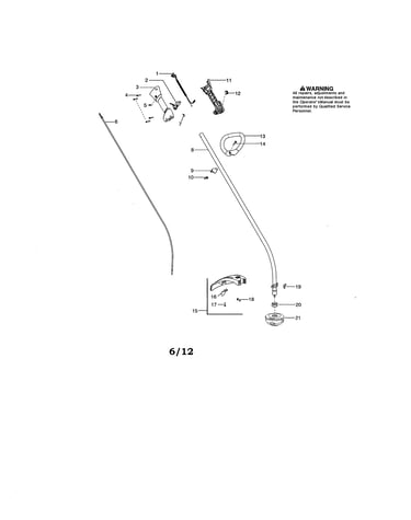Drive shaft/handle/shield