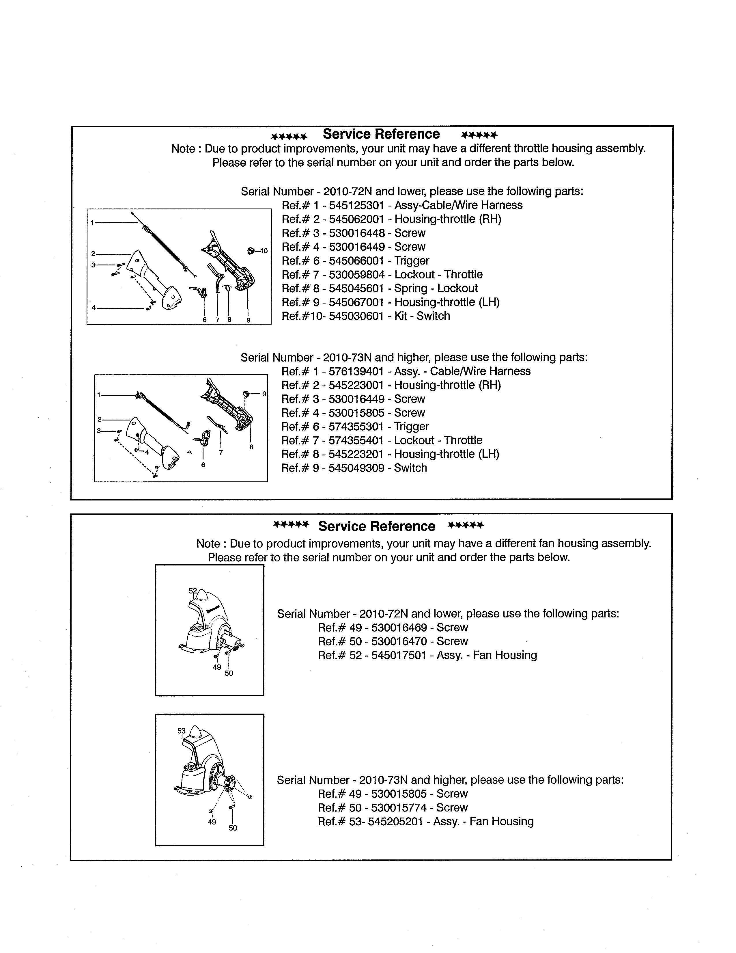 SERVICE REFERENCE