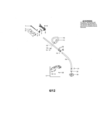 Drive shaft/handle/shield