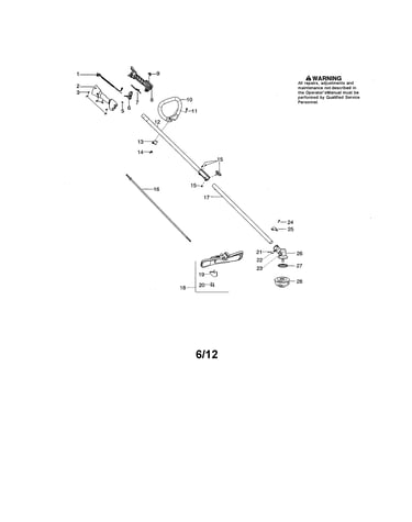 Drive shaft/handle/shield