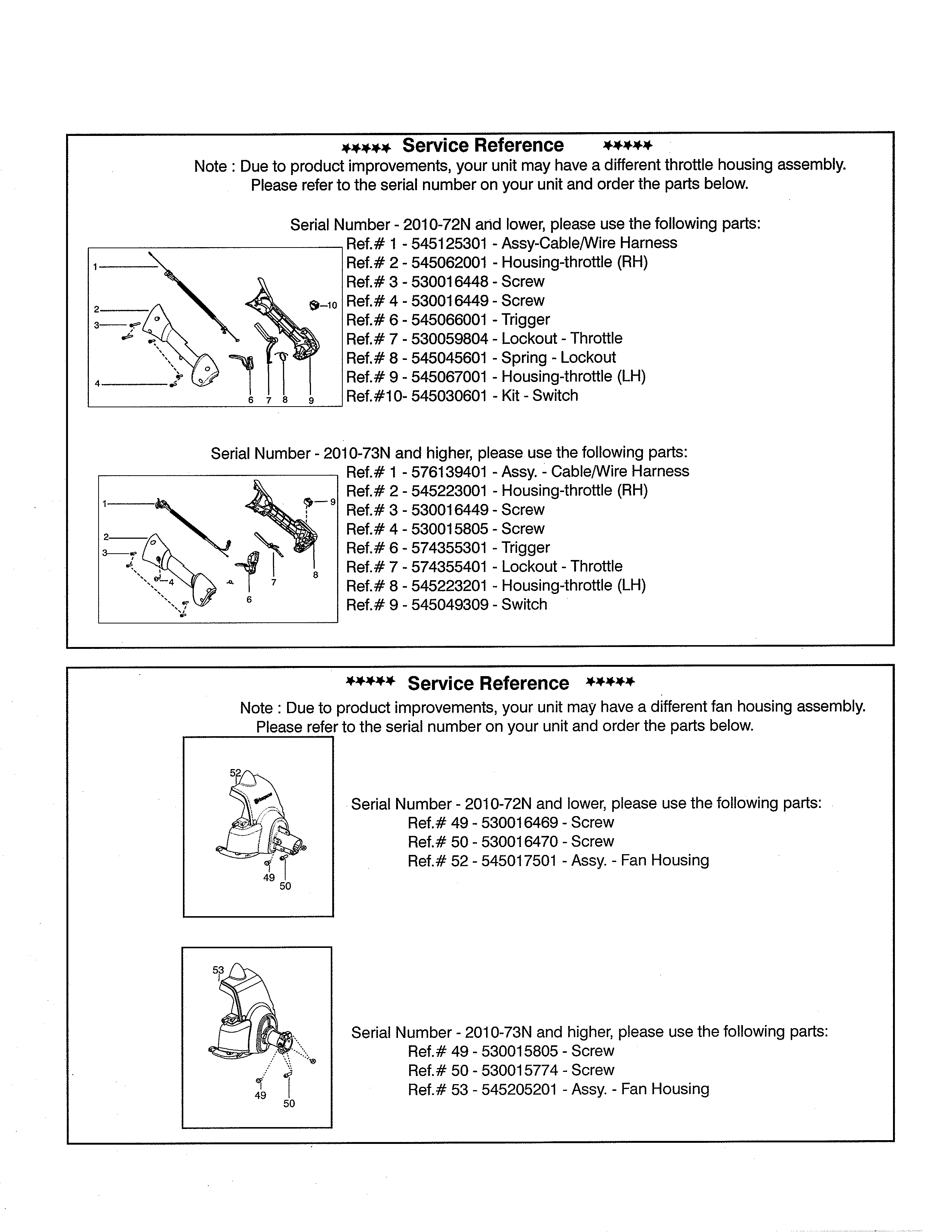 SERVICE REFERENCE