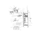 Frigidaire FFPT12F0KW0 cabinet/controls diagram