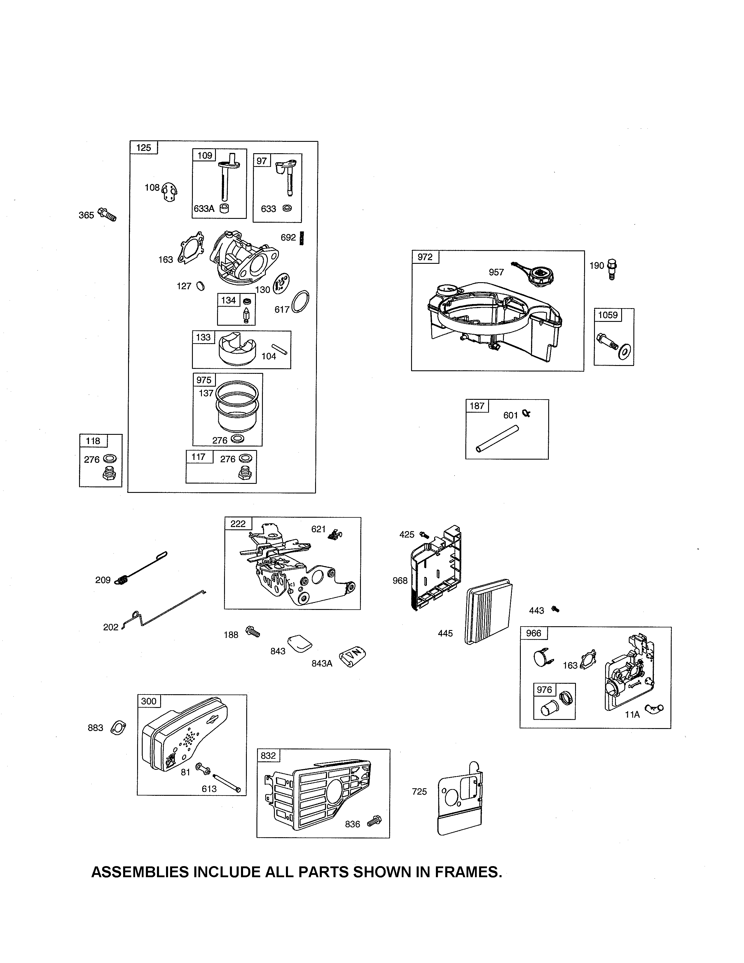 CARBURETOR/FUEL TANK/MUFFLER