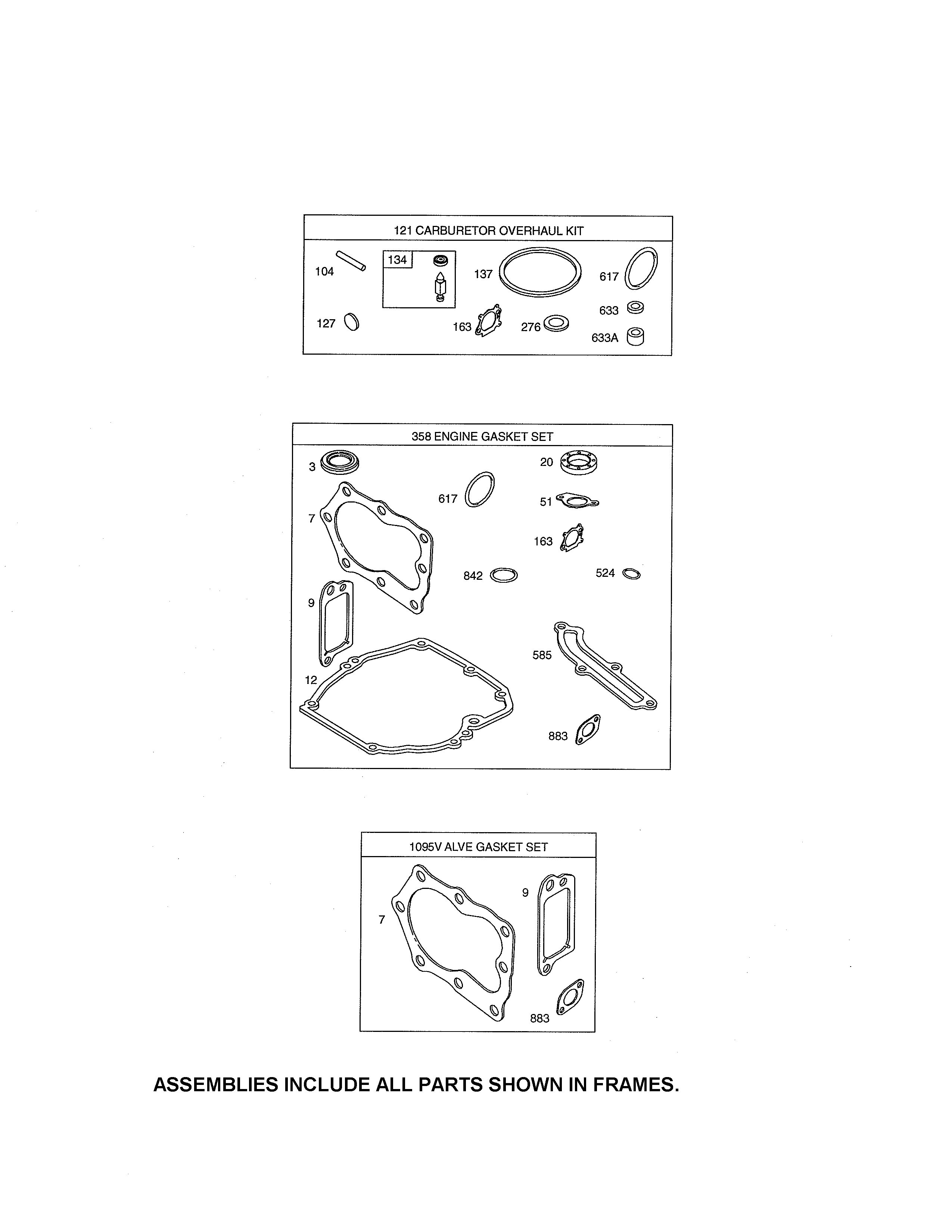 Gasket sets