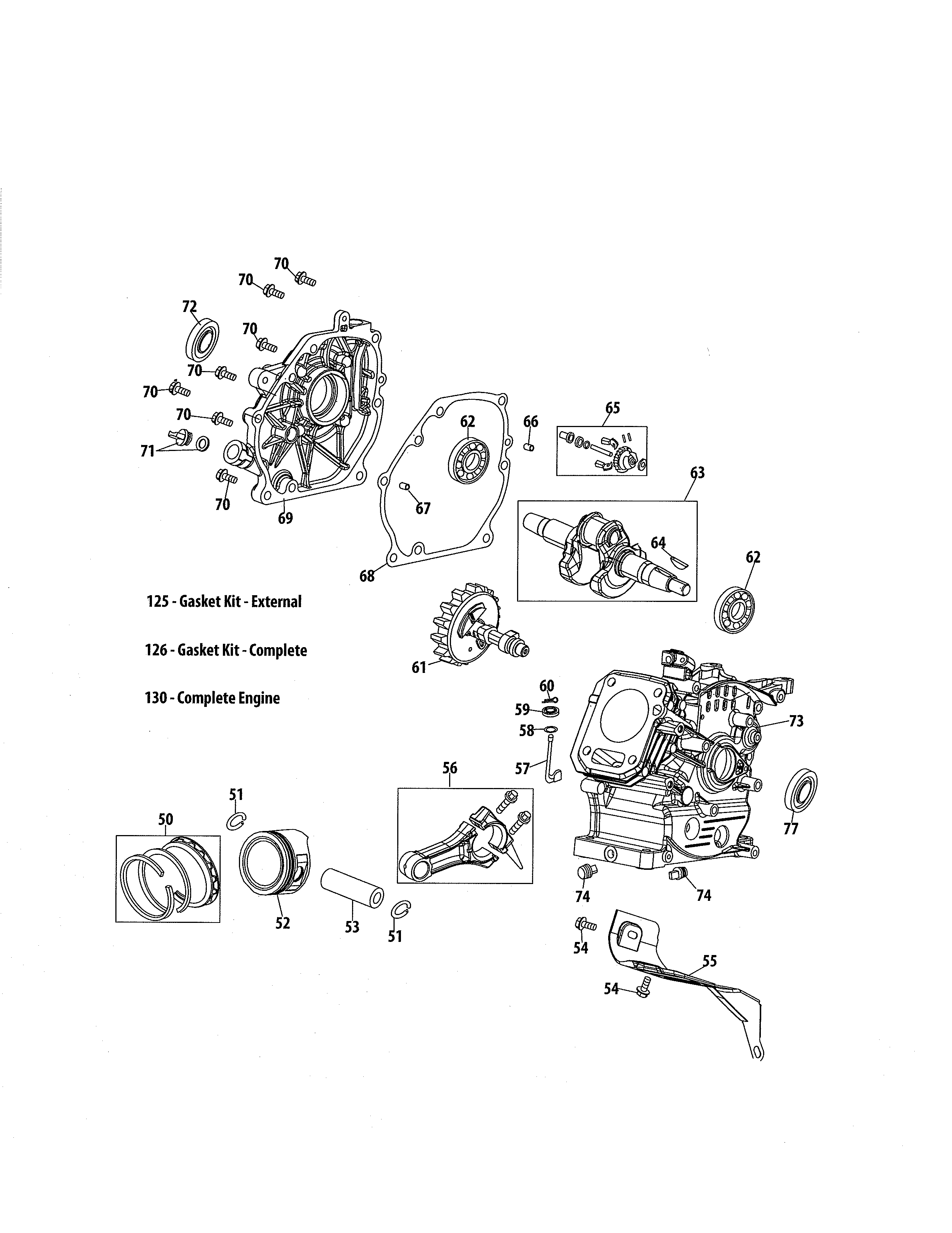 Short block/crankshaft