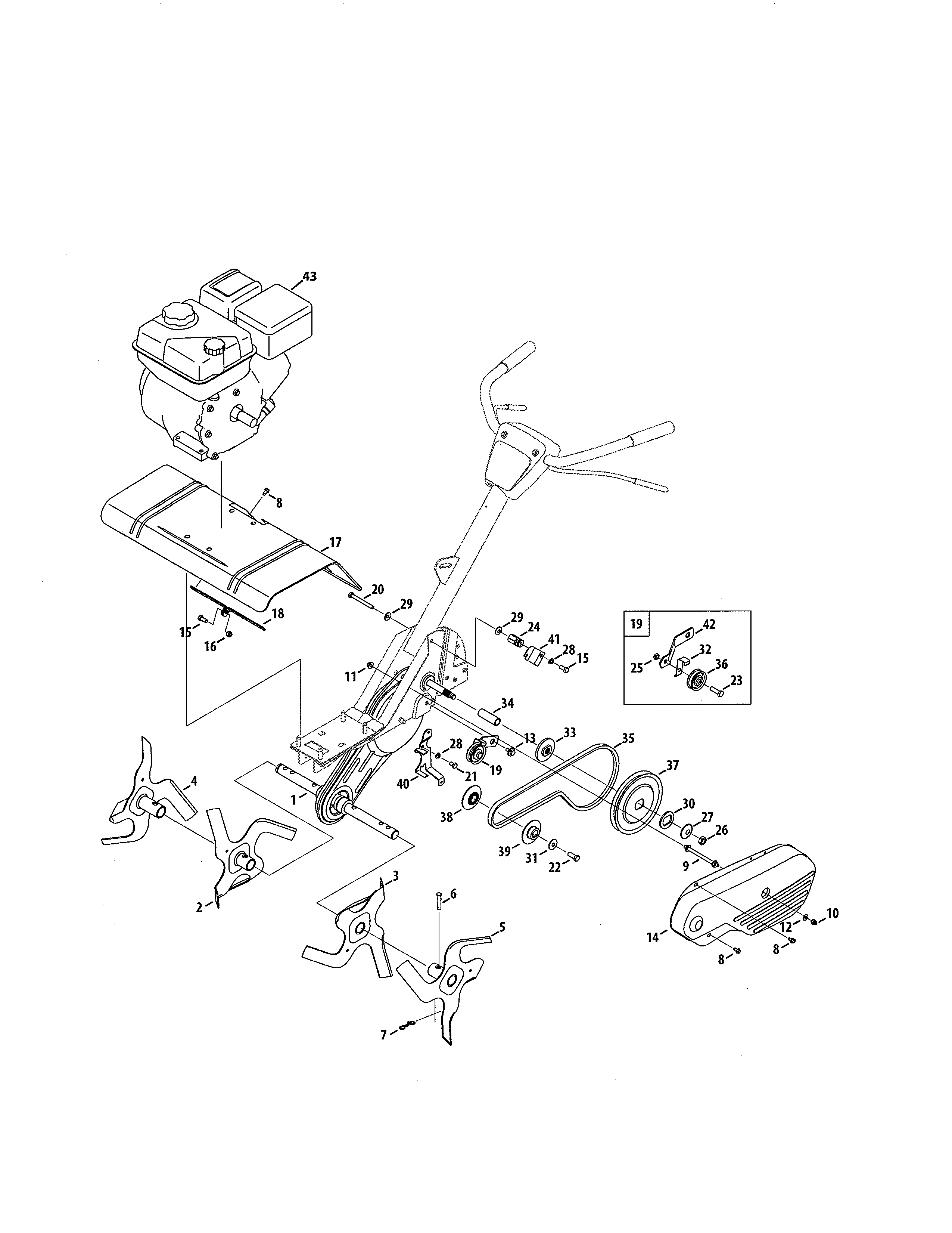 Engine/tines