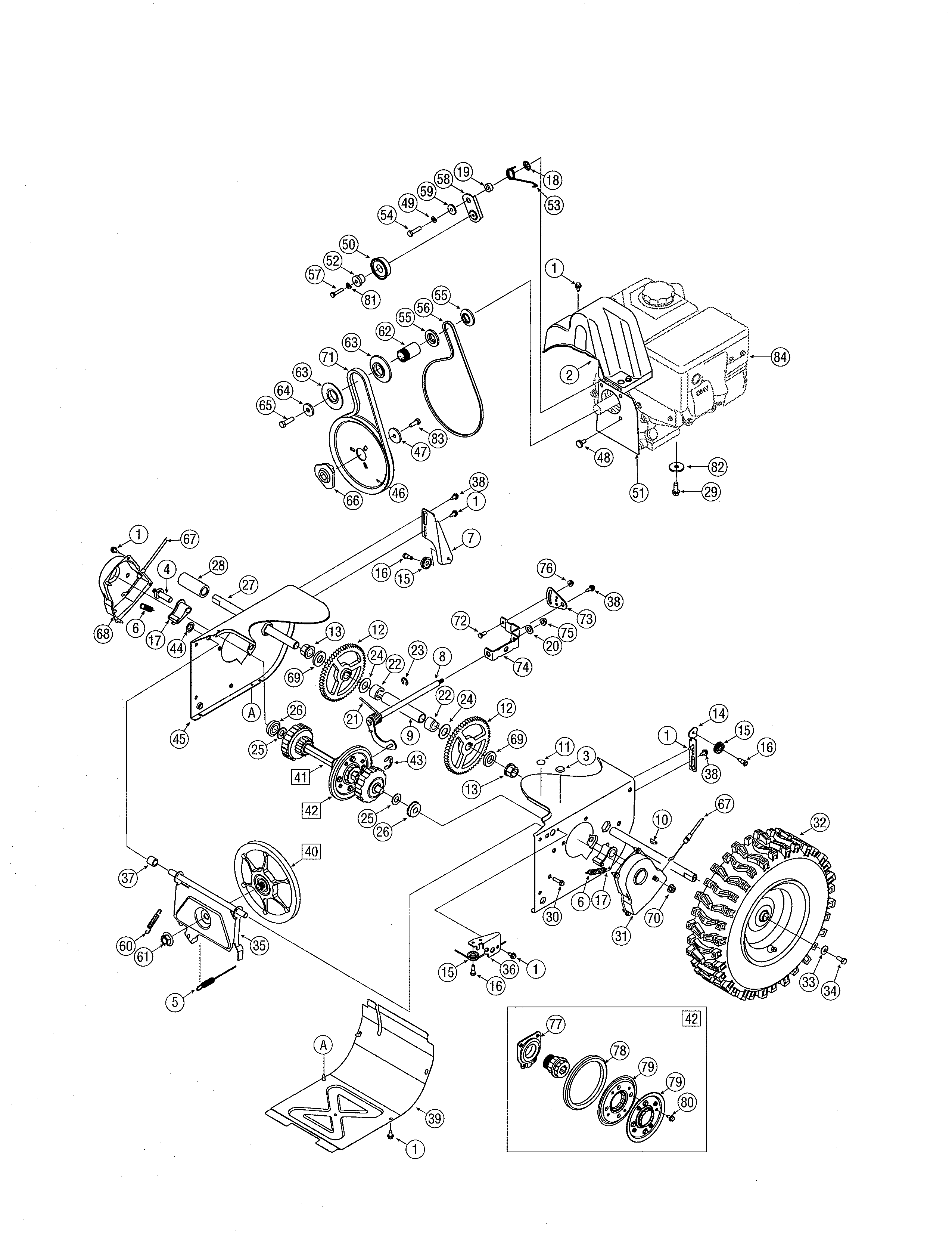 Gears/engine/wheel