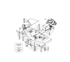Swisher T18560B-CA mower deck diagram