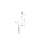 Swisher T18560B-CA height adjust handle diagram
