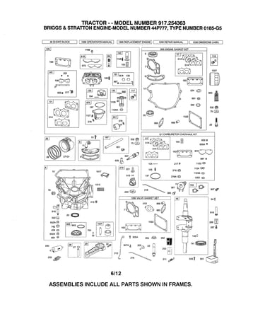 Crankshaft/sump/carburetor