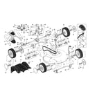 Craftsman 917377844 drive control/gear case/wheels diagram