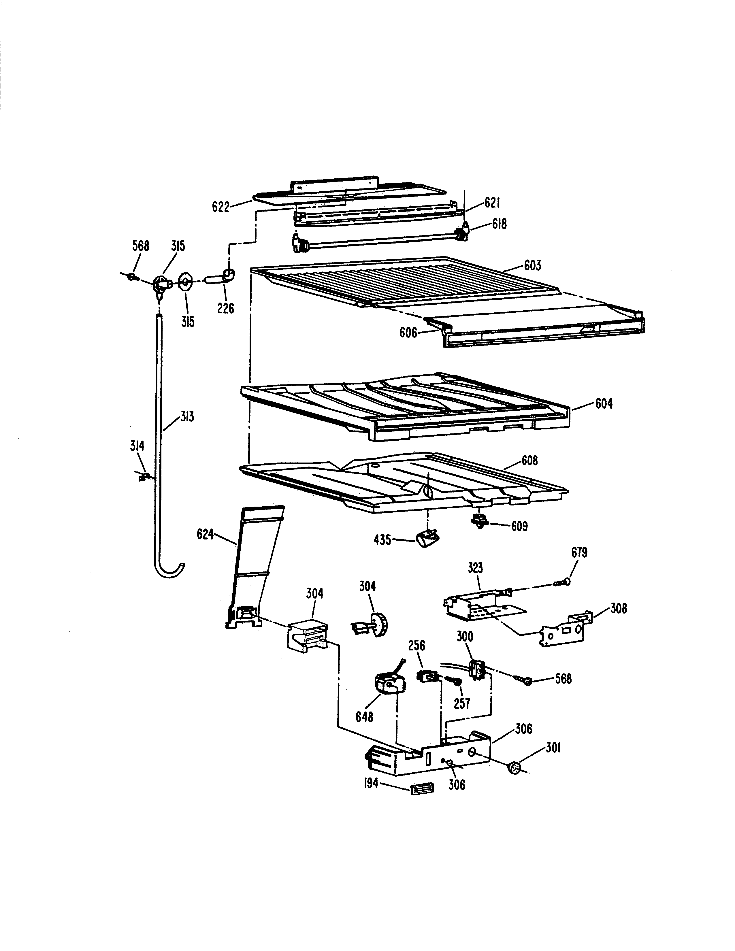 Compartment separator parts