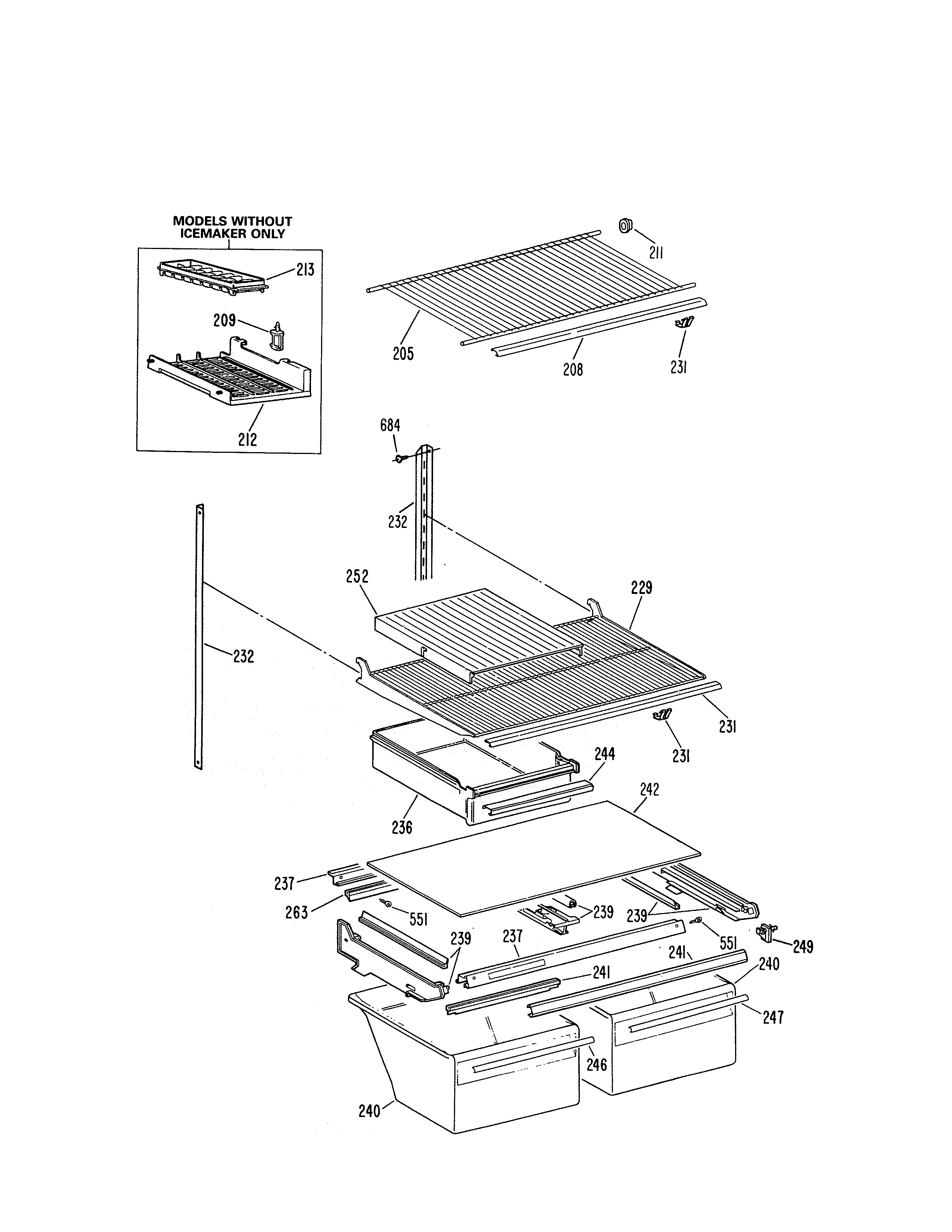 Shelf parts