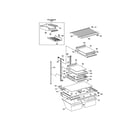 Kenmore 3639611711 shelf parts diagram