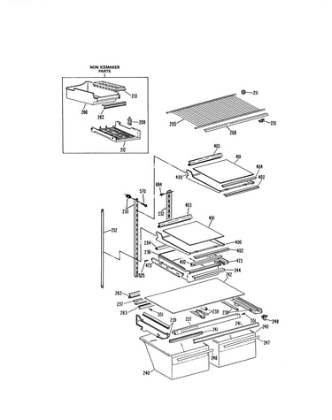 Shelf parts