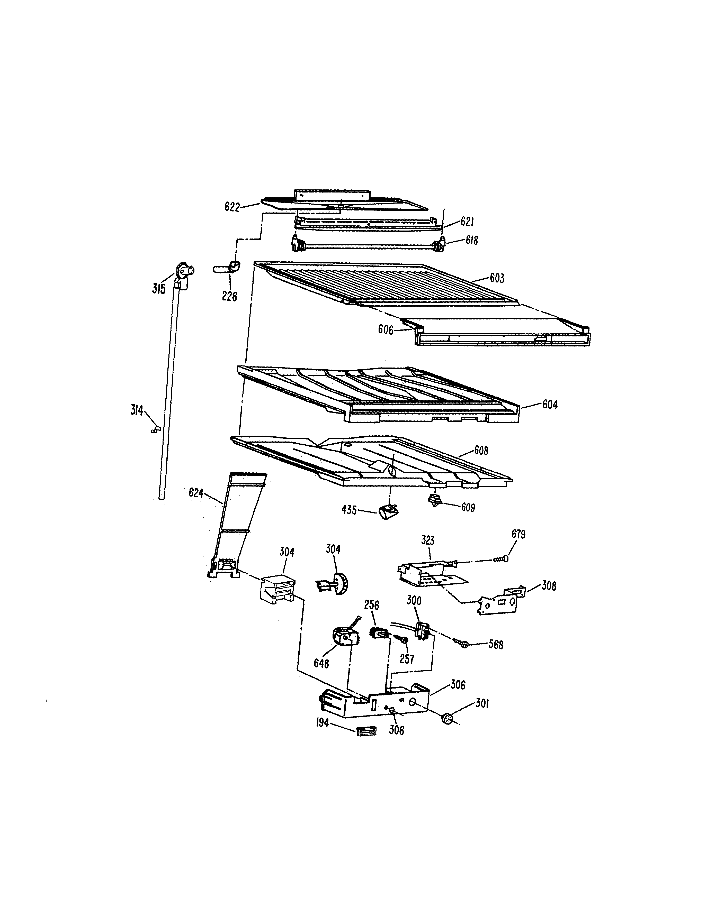 COMPARTMENT SEPARATOR PARTS