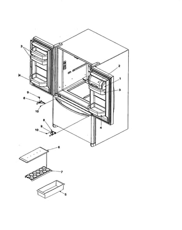 Ref dr storage & center hinges