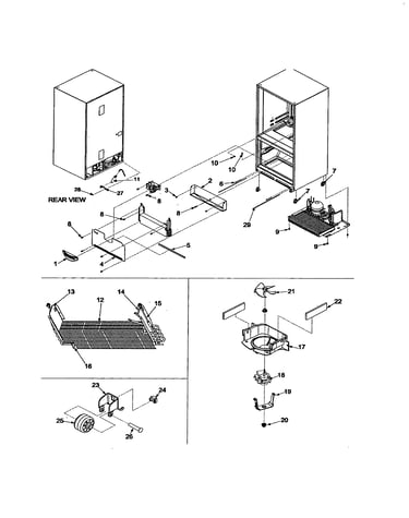 Evaporator area & rollers