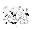 Craftsman 917376655 engine/handle/housing diagram