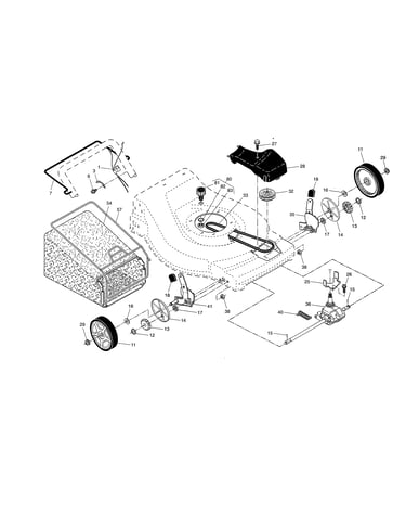 Drive control/gear case/wheels