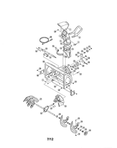 Chute/auger & housing