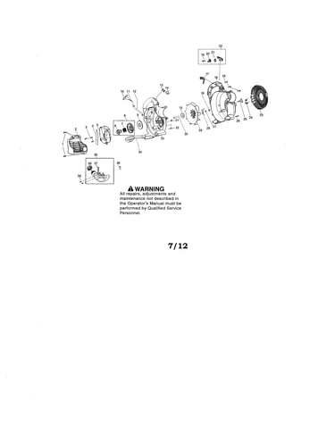 Scroll/impeller/handle