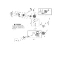 Cylinder/muffler/crankcase